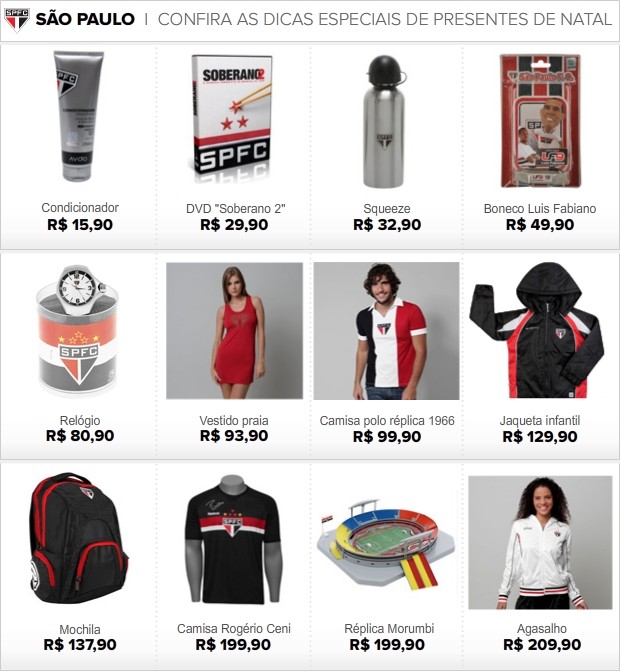 INFO presente Natal São Paulo (Foto: Editoria de Arte / Globoesporte.com)