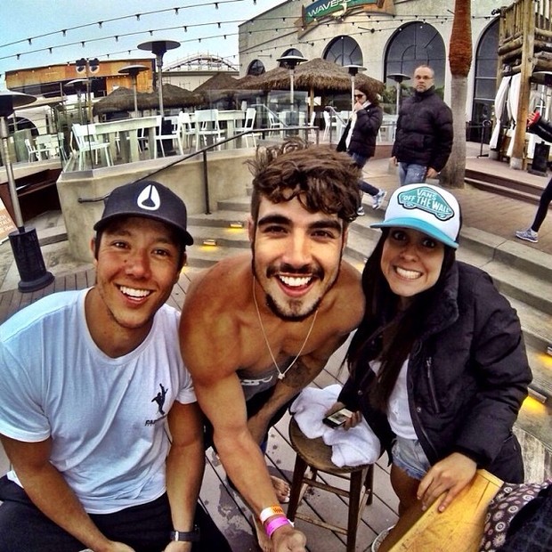 Caio Castro com amigos em Orlando, nos Estados Unidos (Foto: Instagram/ Reprodução)