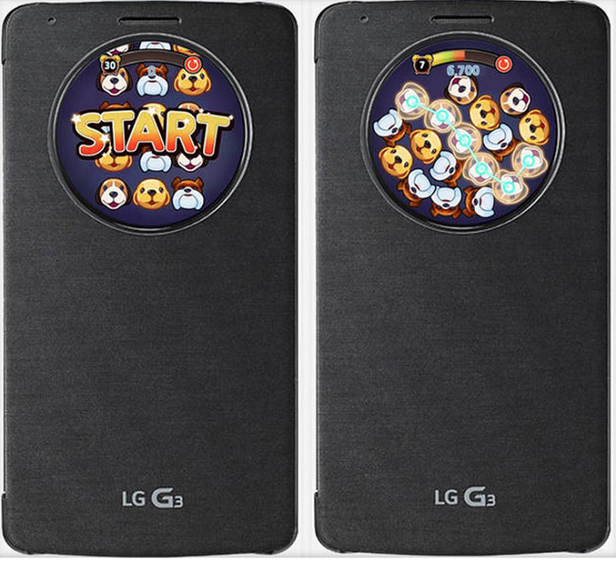 Novo game é jogado com o telefone fechado (Foto: Divulgação/LG)