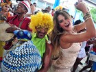 Lucilene Caetano marca presença em feijoada de escola de samba