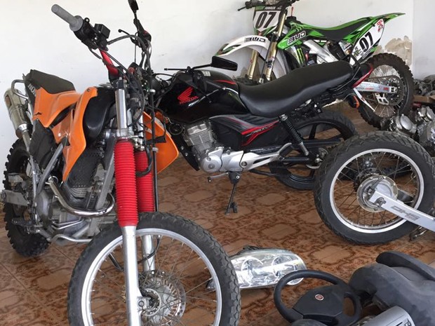 Polícia apreende motos para combater desmanche em Belo Horizonte (Foto: Polícia Civil/Divulgação)