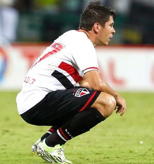 Osvaldo, Atletico Nacional x São Paulo  (Foto: Fernando Vergara / AP)