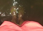 Morador denuncia alagamentos em casas de bairro de Guarujá, SP (Brandon do Nascimento Alves/ VC no G1)