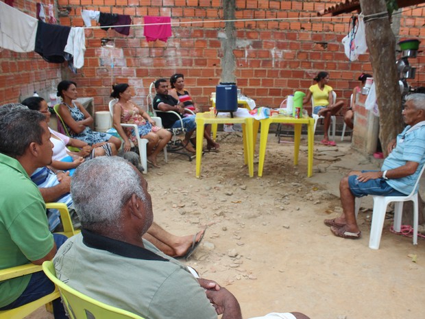 Parentes vieram do Maranhão dar força aos pais e ao filho de Flaviana (Foto: Gustavo Almeida/G1)