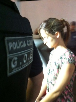 Sara foi transferida para penitenciária feminina (Foto: Pollyana Moda/TV TEM)