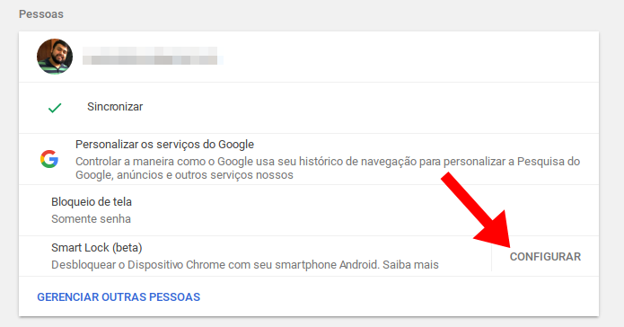 Use o Bluetooth para desbloquear o Chromebook sem senha (Foto: Reprodução/Paulo Alves)