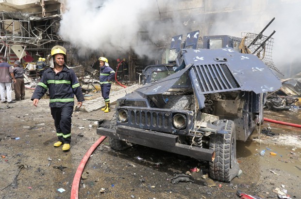No ataque mais violento, pelo menos 19 pessoas morreram e 62 ficaram feridas (Foto: Khalid al Mousily/Reuters)