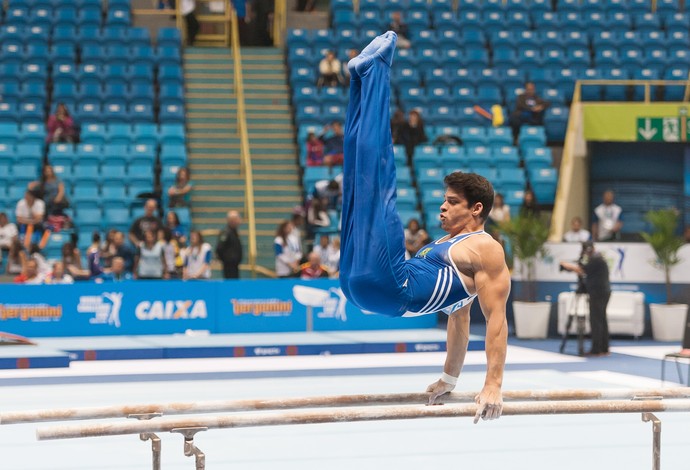Francisco Barreto paraleleas copa do mundo de sp ginástica artística (Foto: Vini Marins)