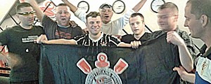 Turista que beijou repórter na Copa abre bar do Corinthians na Croácia (Željko Pavletić/Arquivo Pessoal)
