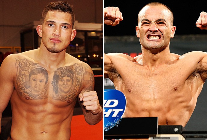 Montagem Anthony Pettis x Eddie Alvarez  (Foto: GloboEsporte.com)