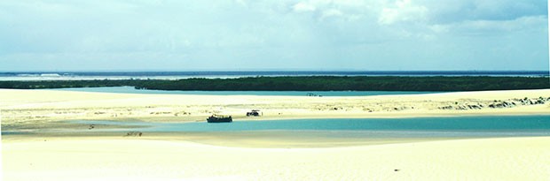 Galinhos, no litoral Norte, é um dos pontos mais bonitos da costa potiguar (Foto: Túlio Dantas)