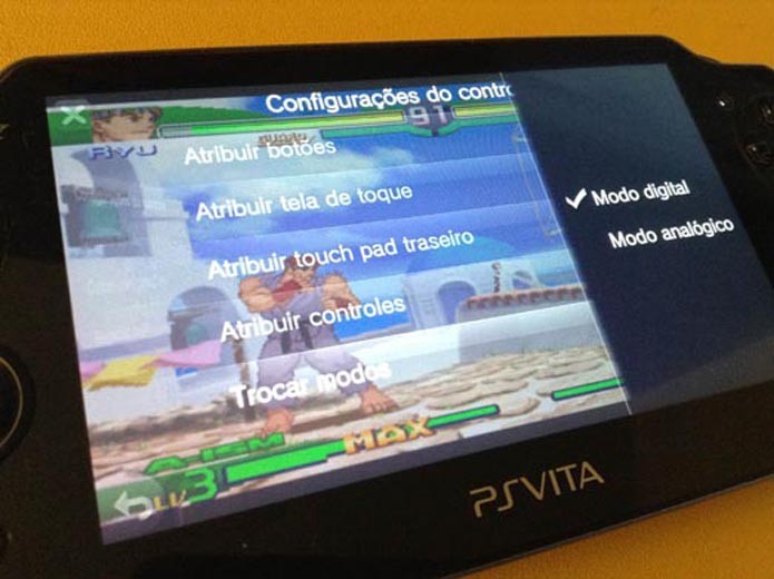 Vita: como acessar as configurações nos jogos de PSone (Foto: Reprodução/ Murilo Molina) Vita: como acessar as configurações nos jogos de PSone (Foto: Reprodução/ Murilo Molina)