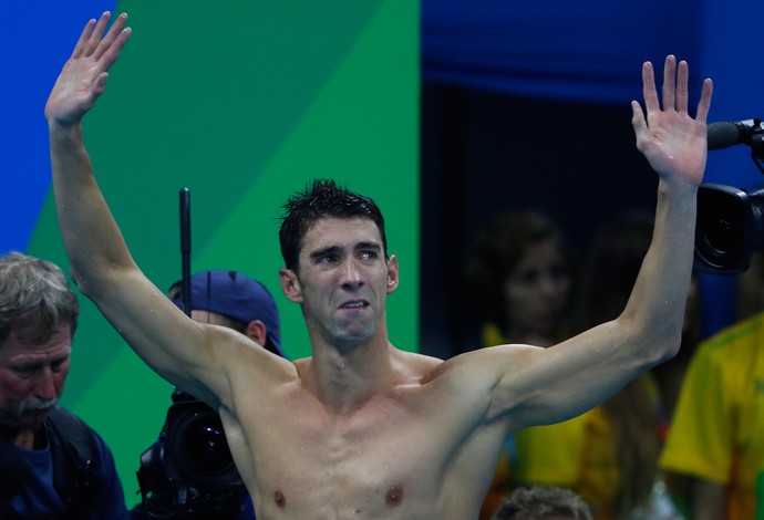 Michael Phelps - pacotão emotivo (Foto: Getty Images)