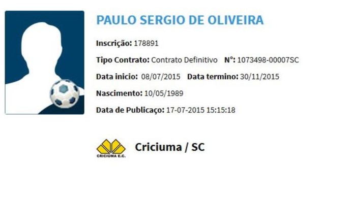 Paulinho Criciúma (Foto: Reprodução/BID)