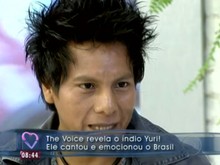 Yuri Maison o índio (Foto: Reprodução/TV Globo)