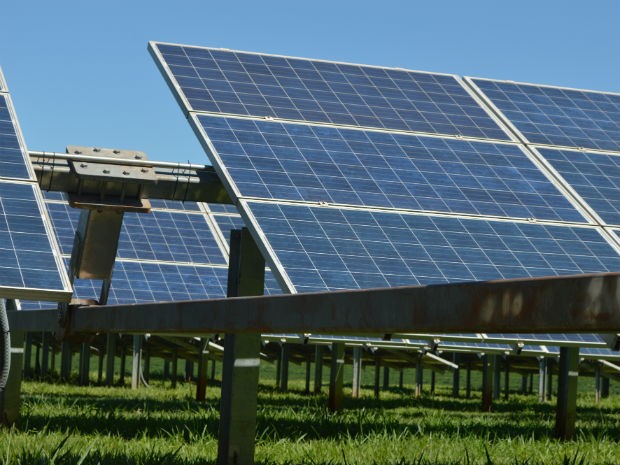 Os painéis solares são compostos por células fotovoltaicas, que recebem a luz do sol (Foto: Arquivo pessoal)