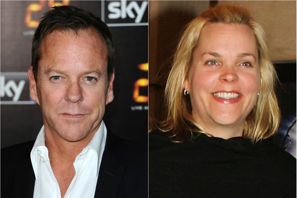 Kiefer Sutherland também tem uma irmã gêmea, chamada Rachel. E não é que eles são bem parecidos? (Foto: Getty Images)