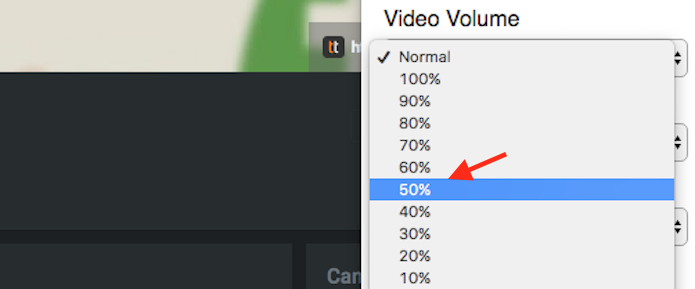 Opção para definir um grau de volume automático para vídeos do YouTube na extensão ImprovedTube (Foto: Reprodução/Marvin Costa)