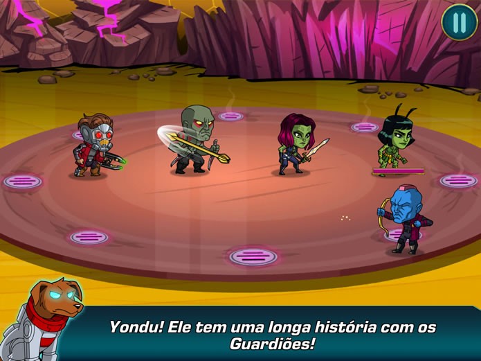 Ao longo das partidas, Cosmos enviará informações sobre inimigos e alertas acerca da saúde dos heróis em combate (Foto: Reprodução/Daniel Ribeiro)