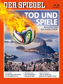 Revista "Der Spiegel", da Alemanha, destaca violência no Brasil antes da Copa (Foto: Reprodução)