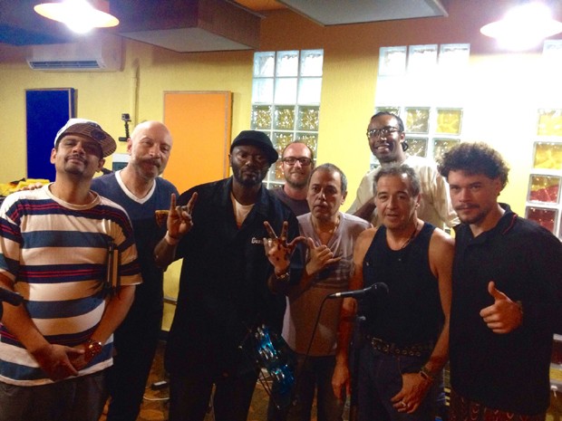 Rappin Hood e Ira! em ensaio para apresentação no Rock in Rio 2015 (Foto: Reprodução)
