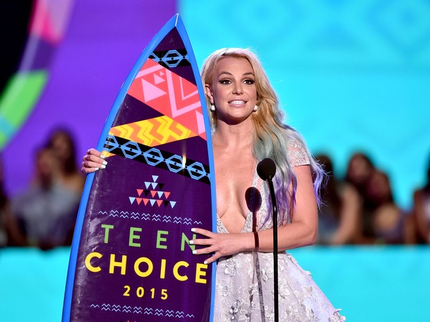 Britney Spears em premiação em Los Angeles, nos Estados Unidos (Foto: Kevin Winter/ Getty Images/ AFP)