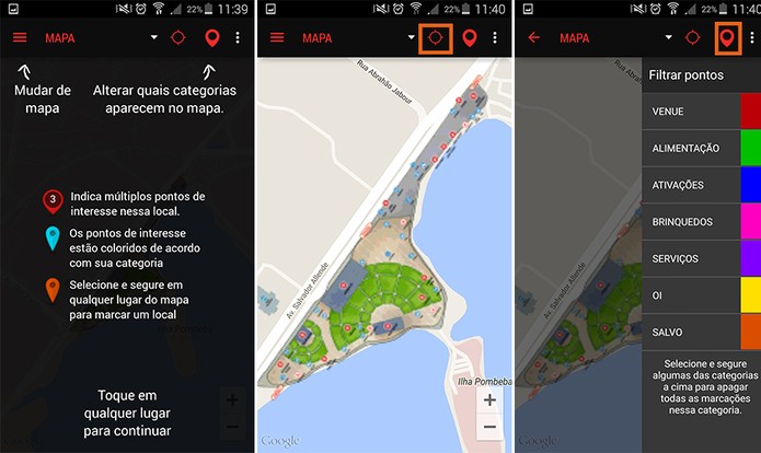 Tenha um panorama do que a cidade do rock oferece com pontos de serviços e localização (Foto: Reprodução/Barbara Mannara)
