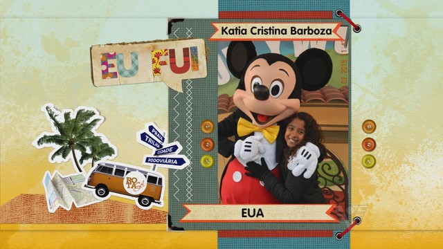 Katia Cristina Barboza nos Estados Unidos (Foto: Reprodução/TV Tribuna)