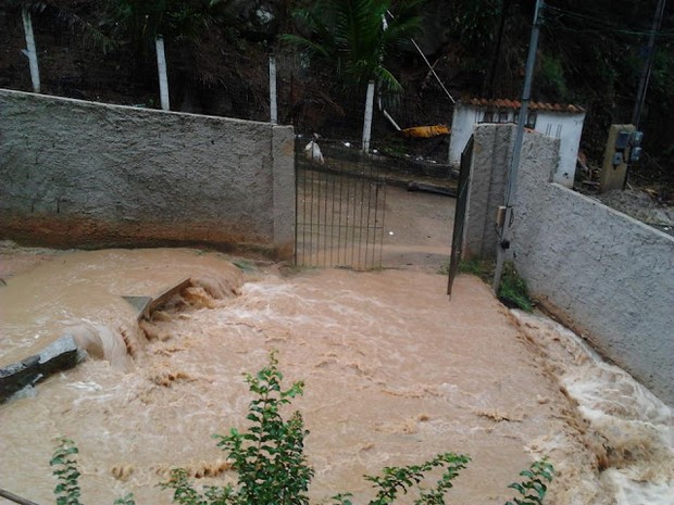 quintal de uma casa no bairro Caixa d'água  (Foto: Gabriela Marins/Arquivo pessoal)