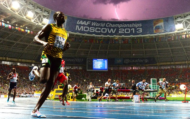Bolt Mundial Moscou (Foto: Agência AFP)