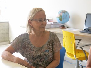 Diretora da escola fala sobre a aluna Fernanda (Foto: Mariane Rossi/G1)