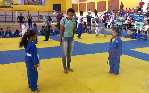 Campeonato infantil de judô é realizado em Cacoal (Foto: Bom Dia Amazônia)