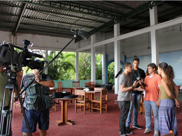 Bem TV: ONG produziu matéria juntamente com equipe do Ação (Foto: Divulgação/Isabel Butcher)