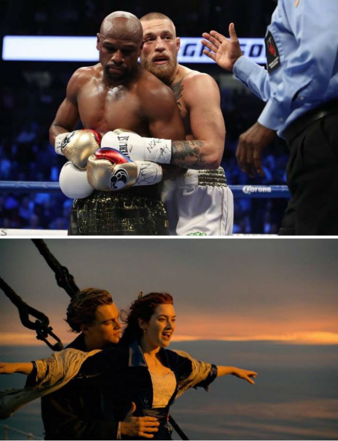 Meme Floyd Mayweather Jr. vs Conor McGregor boxe (Foto: Reprodução Twitter)