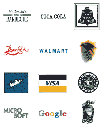 Gifs mostram a transformação de logotipos de marcas famosas (Foto: Reprodução/Imgur/Zing Ecommerce)