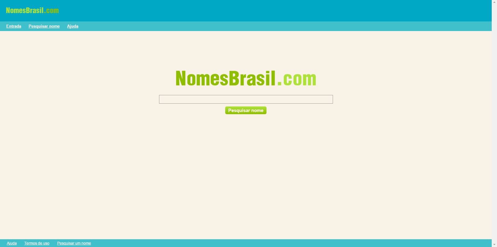 NomesBrasil.com tem irritado muitos brasileiros (Foto: Reprodução)