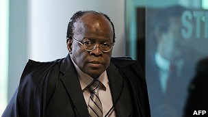 O presidente do STF, Joaquim Barbosa (Foto: AFP)