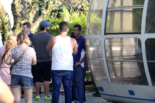 Michael Phelps visita o pão de açúcar no RJ (Foto: Rodrigo dos Anjos / AgNews)