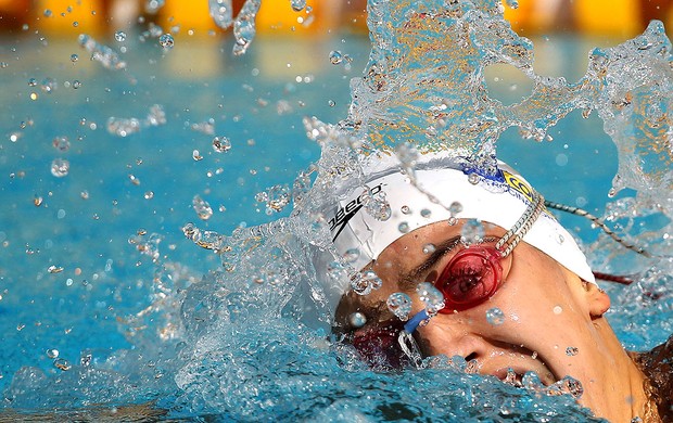 Nadadora Larissa Martins na Tentativa Olímpica (Foto: Satiro Sodré / Agif)