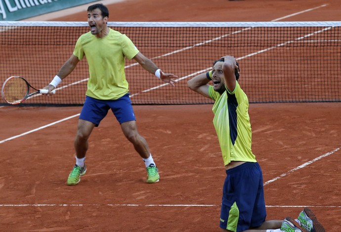 Marcelo Melo; Dodig; Roland Garros; 2015  (Foto: AP)