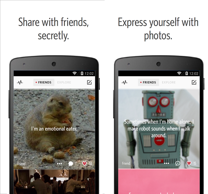 Secret é um app para compartilhar segredos anonimamente (Foto: Secret/Divulgação)