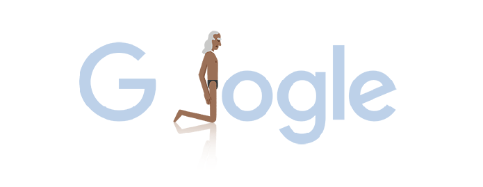 Doodle do Google celebra o aniversário de B.K.S Iyengar (Foto: Divulgação/Google)