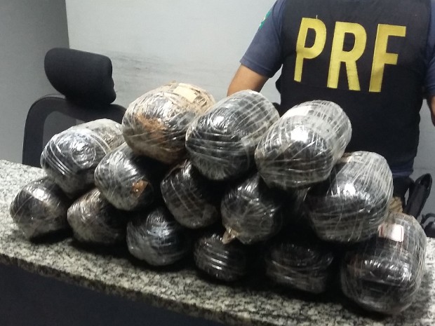 Polícia encontra 14 kg de haxixe em caminhão no trecho de Jacareí (Foto: Divulgação/ Polícia Rodoviária Federal)