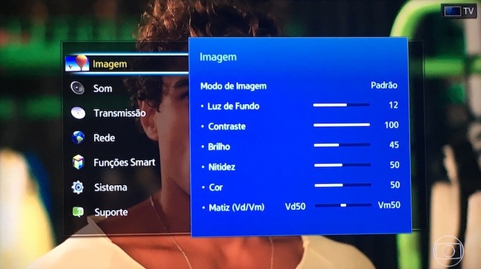 Menu das smart TVs da Samsung (Foto: Reprodução/Helito Bijora)