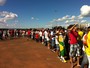 Inauguração do estádio de Brasília tem atraso na abertura de portões