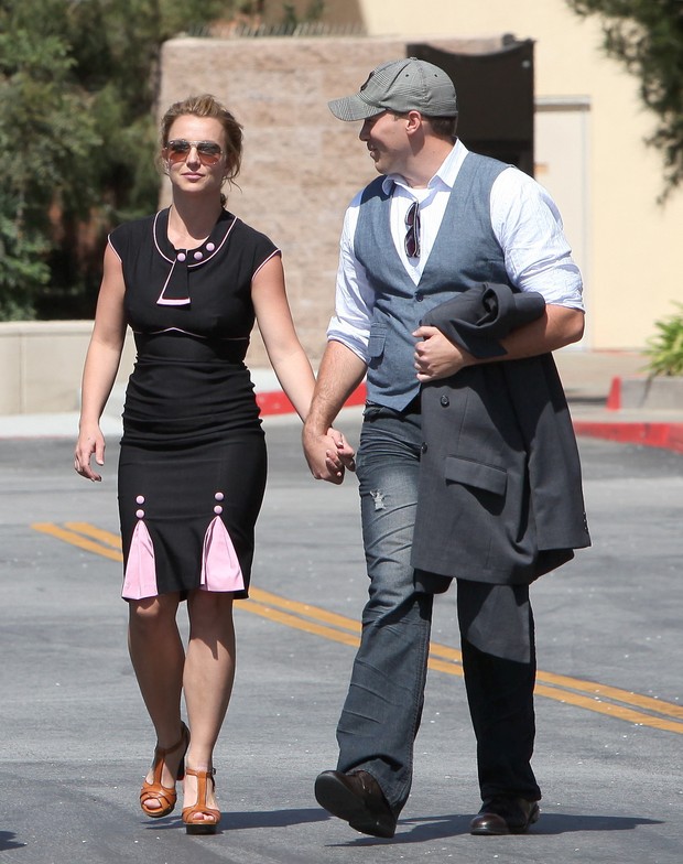 Britney Spears e David Lucado  (Foto: RS/X17online.com)