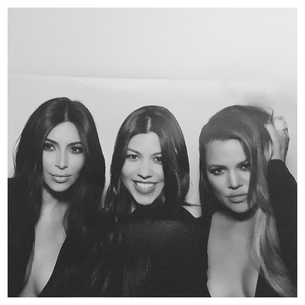 Kim, Kourtney e Khloe Kardashian (Foto: Instagram / Reprodução)