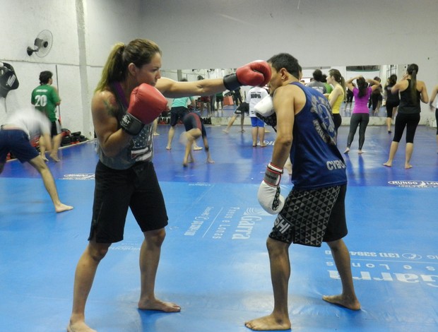 Cris Cyborg MMA Uberlândia (Foto: Felipe Santos/GLOBOESPORTE.COM)