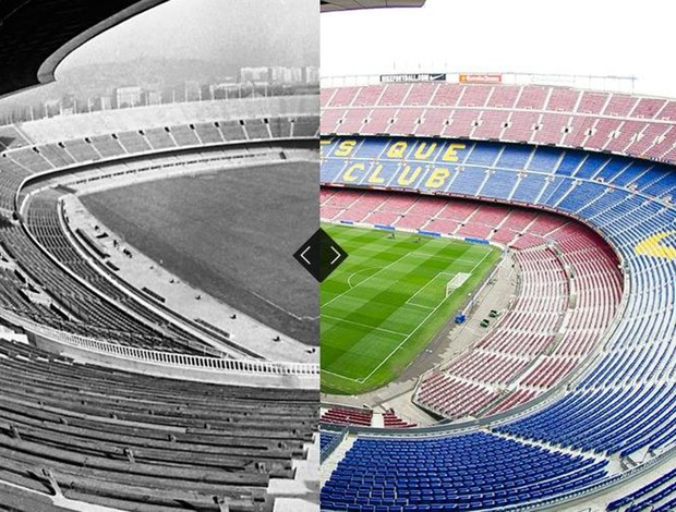 O antes e depois no aniversário do Barcelona