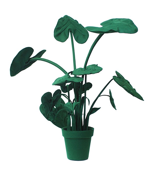 Plantas de feltro em cores ousadas são item de decoração inesperado (Foto: divulgação)